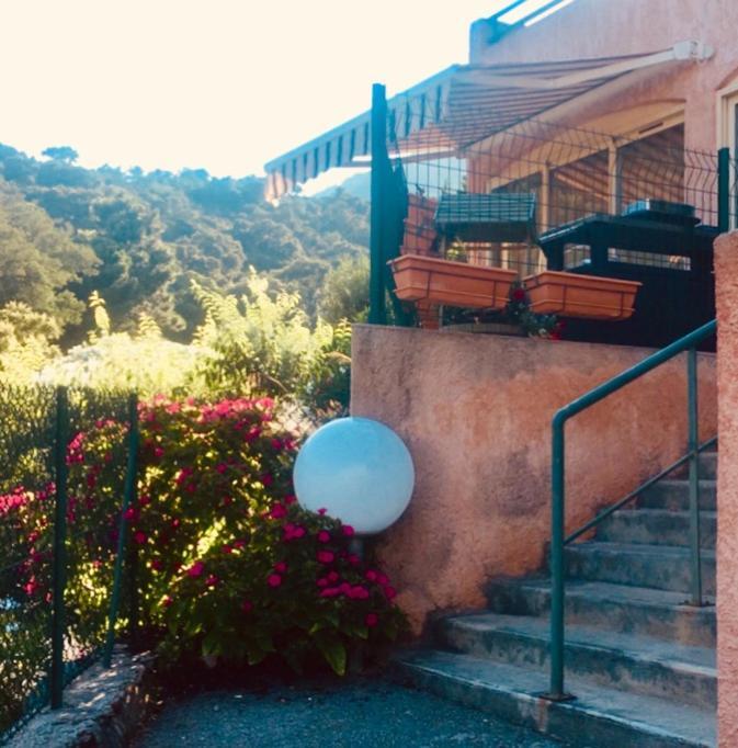 Cavalaire Vue Mer Au Loin Maisonnette Tout Equipee Pour 4 Personnes Avec Piscine Clim Wifi Velos Tv Barbecues ภายนอก รูปภาพ